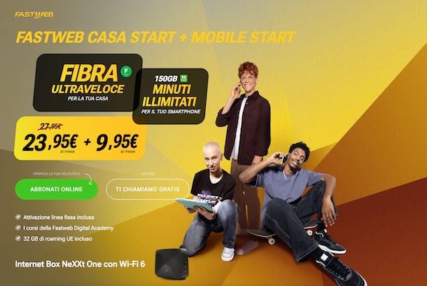 Offerta Fastweb fisso e mobile