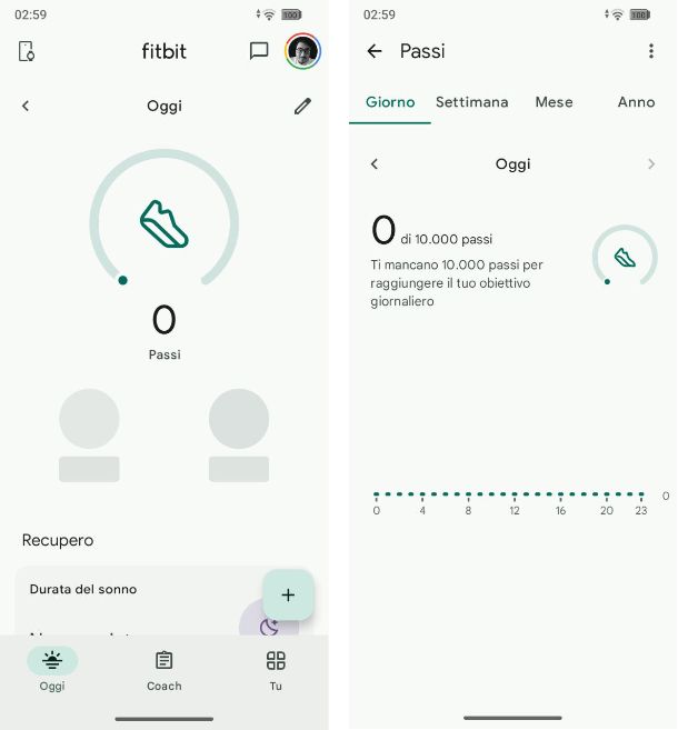 App per contare i passi giornalieri Android