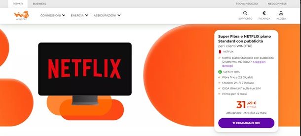windtre netflix