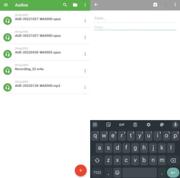 App per sbobinare