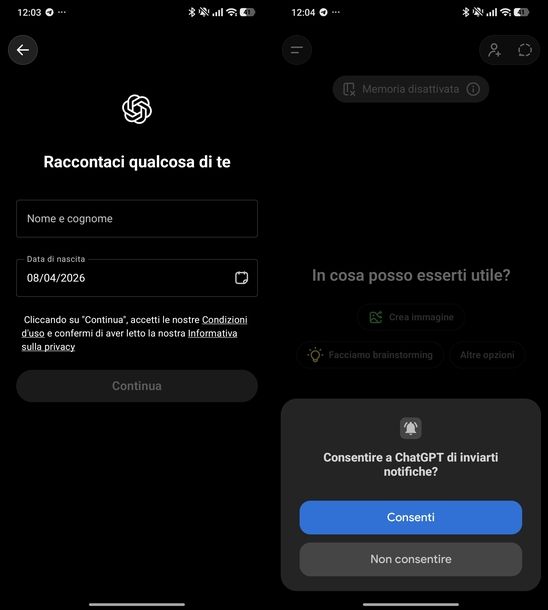 Accedere a ChatGPT gratis Android