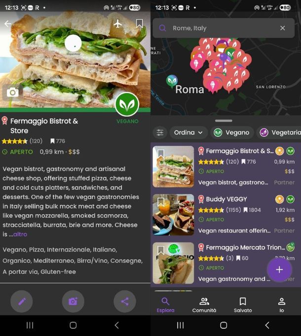 App per ristoranti