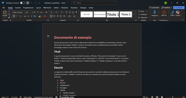 Tradurre documento Word Windows