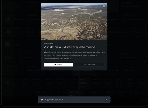 Rivedere programmi Focus Web