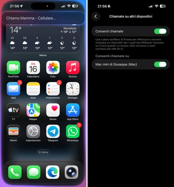 Come impostare Siri nelle chiamate