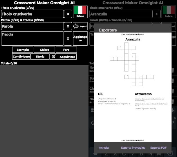 schermate app Omniglot