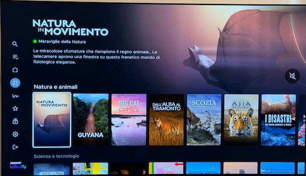 Mediaset Infinity app Smart TV LG