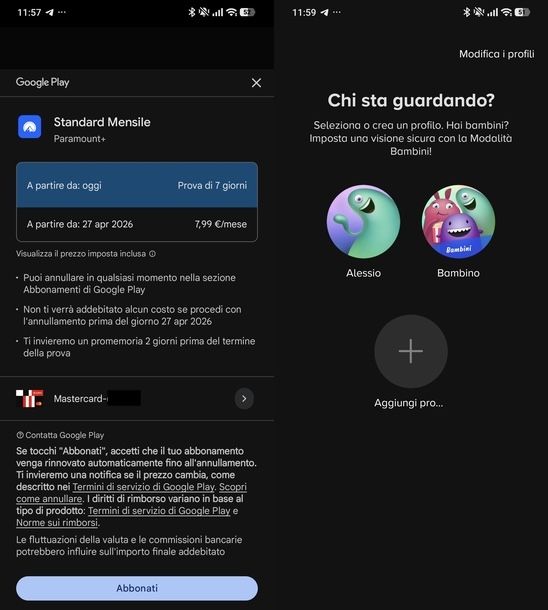 Attivare Paramount+ app