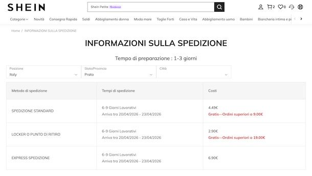 Spedizione gratuita su SHEIN