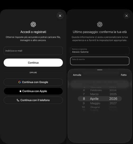 Accedere a ChatGPT gratis iOS