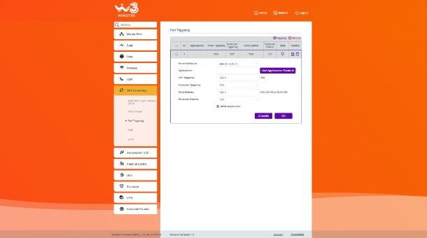 Come aprire le porte del router WINDTRE