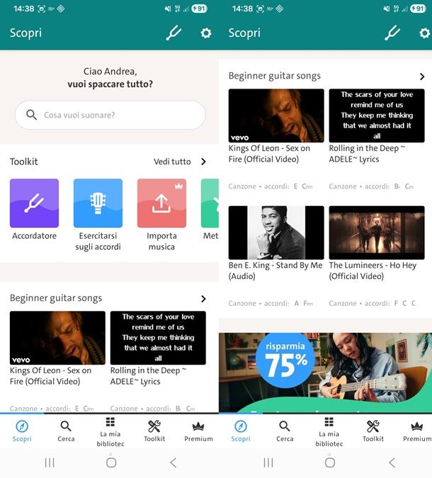 app per chitarra