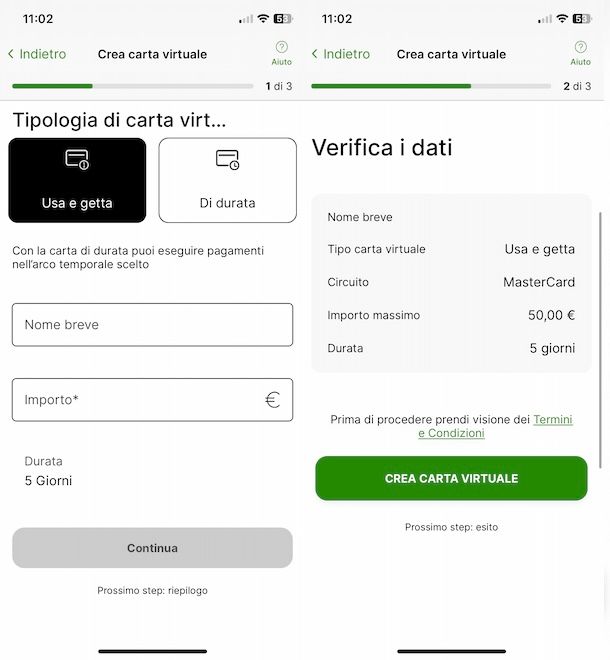 Creare una carta virtuale su Intesa Sanpaolo