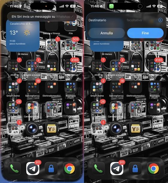 Inviare messaggio WhatsApp Siri iOS