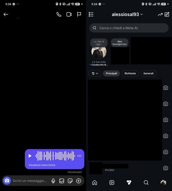 Vedere messaggi letti visualizzati Instagram