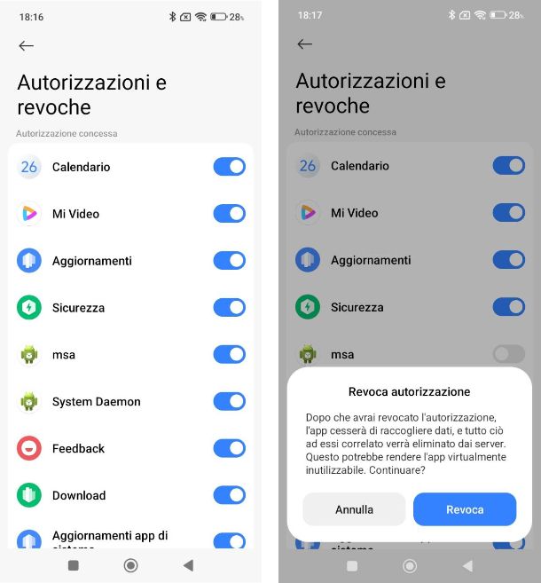 Disattivare i MIUI System Ads