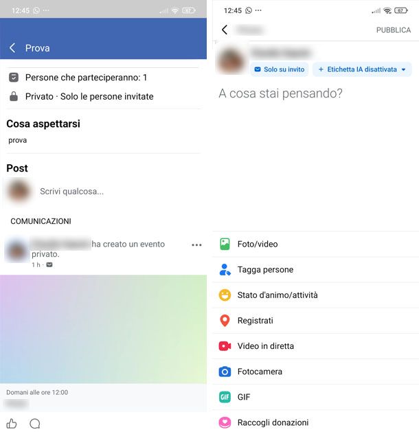 Pubblicazione contenuto