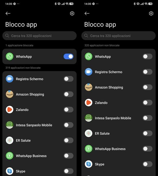 Disattivare restrizioni app Android