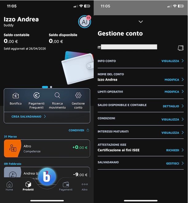 IBAN buddybank