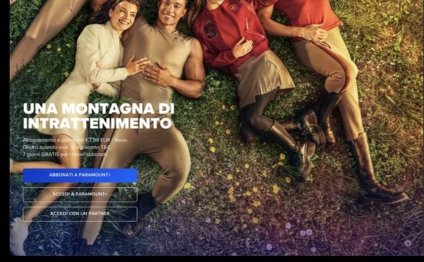 Attivare Paramount+ Web