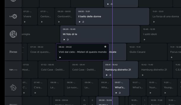 Rivedere programmi Focus Web