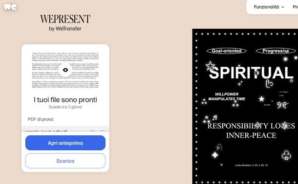 Scaricare file WeTransfer Windows