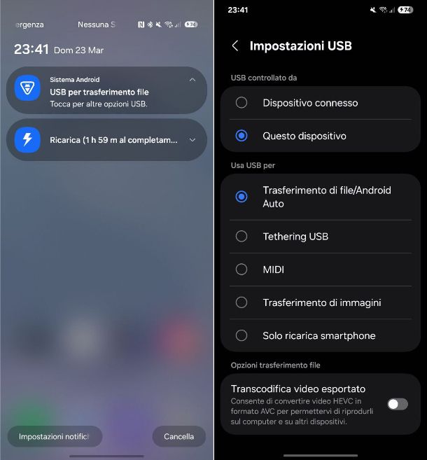 Come collegare il telefono Android al computer