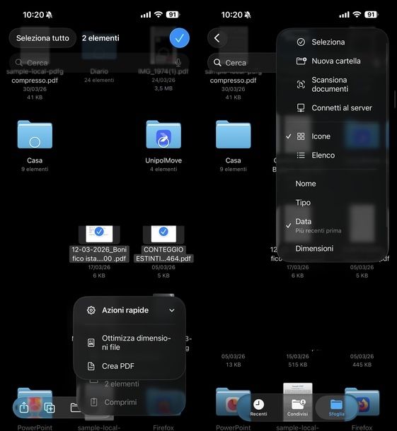 Unire PDF gratis File iOS