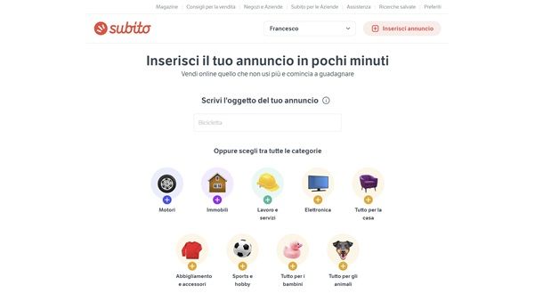 Come vendere su Subito.it