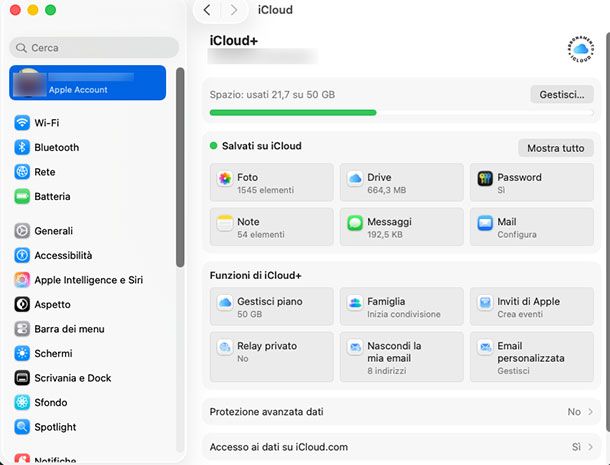 Come funziona iCloud su Mac