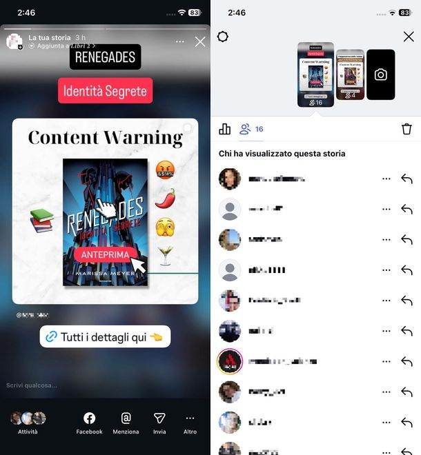 chi visualizza le storie Instagram