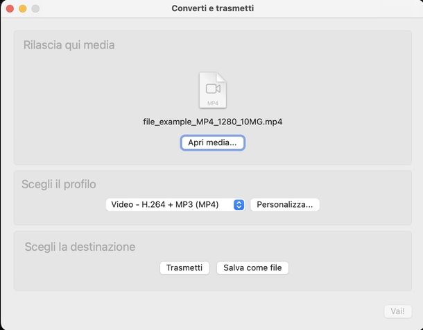 Cambiare estensione file video