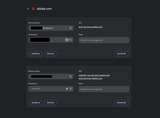 Vedere password salvate Google Chrome PC