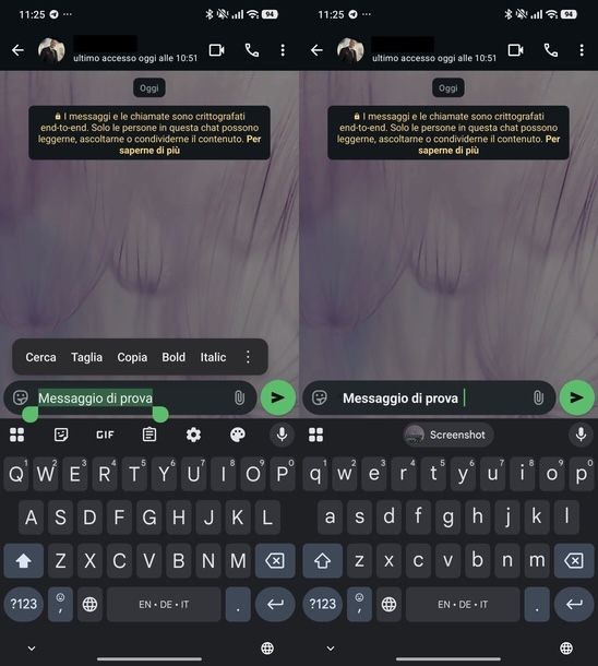 Scrivere in grassetto WhatsApp Android