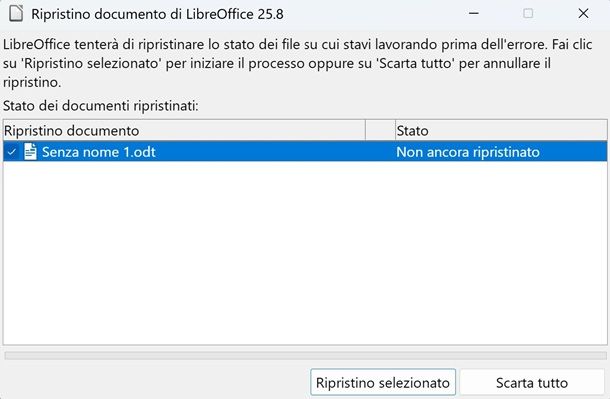 Come recuperare un file non salvato