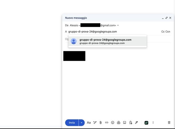 Inviare email a pi&ugrave; destinatari con Gmail Gruppi Google Web
