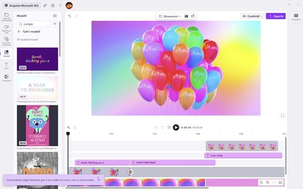 Come creare un video di compleanno