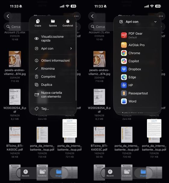 Cambiare programma predefinito iOS