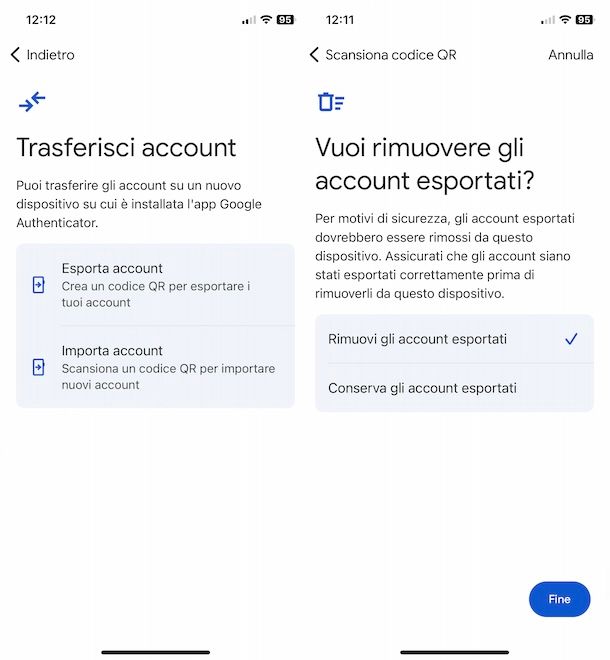 Come funziona cambio telefono Google Authenticator