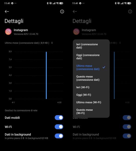 Controllare traffico Internet Android