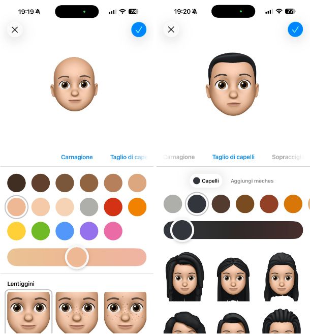 Come creare proprio avatar iPhone