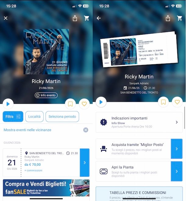 App TicketOne