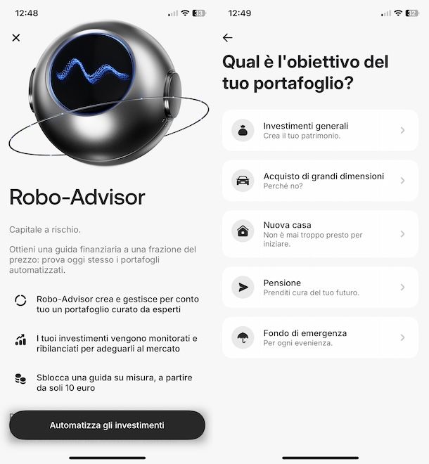 Robo-advisor di Revolut