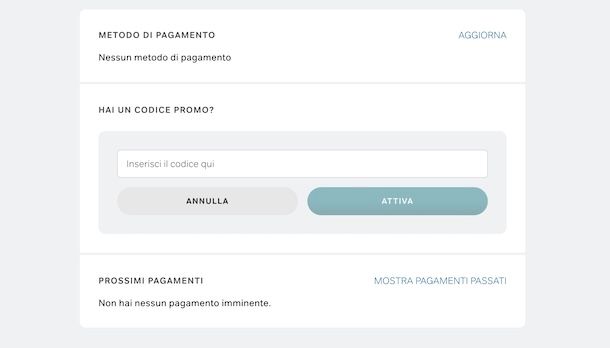 Attivare NOW con codice