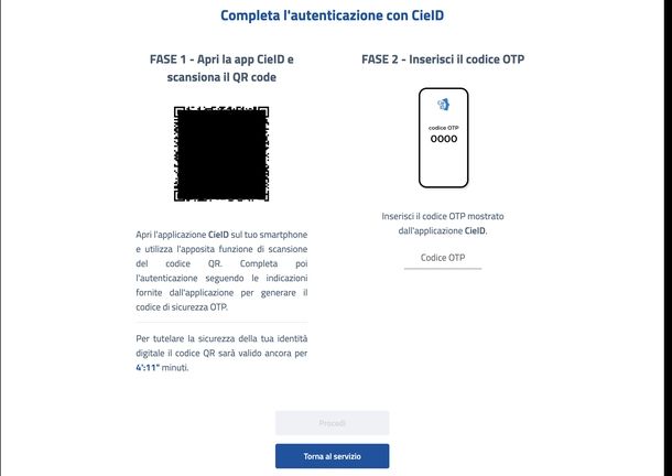 Entrare nel sito INPS con CIE