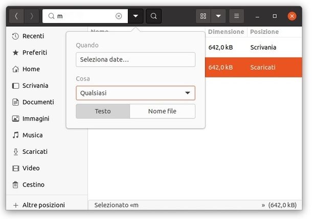 Come cercare un file su Linux
