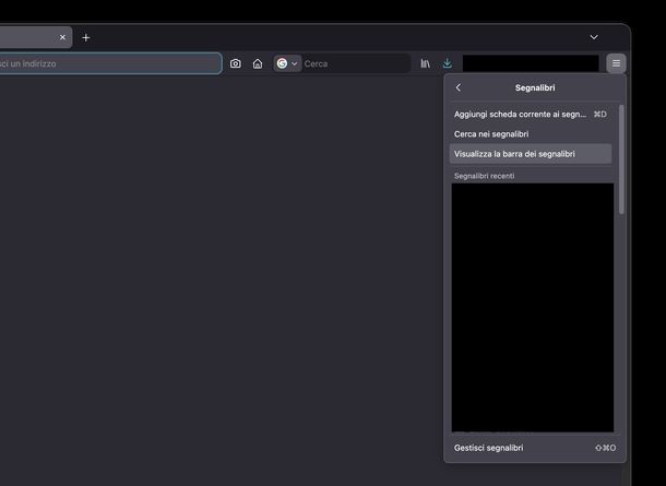 Ripristinare barra degli strumenti Mozilla Firefox