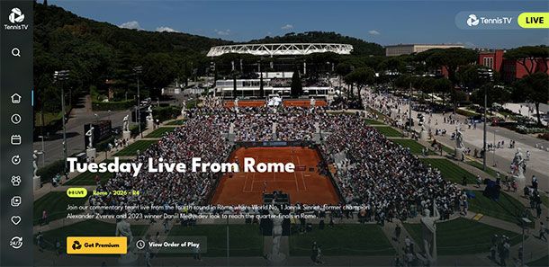 Altri siti per vedere tennis streaming