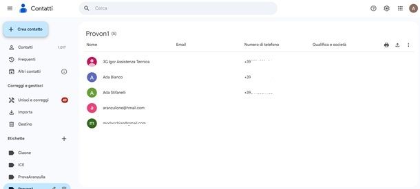 mailing list
