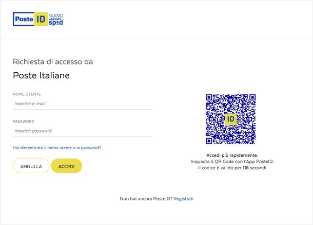 Login PosteID